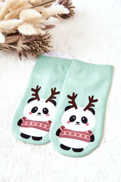Picioare șosete Panda Green