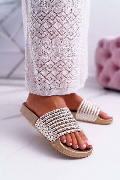 FLIP -uri cu margele feminine auriu elavi