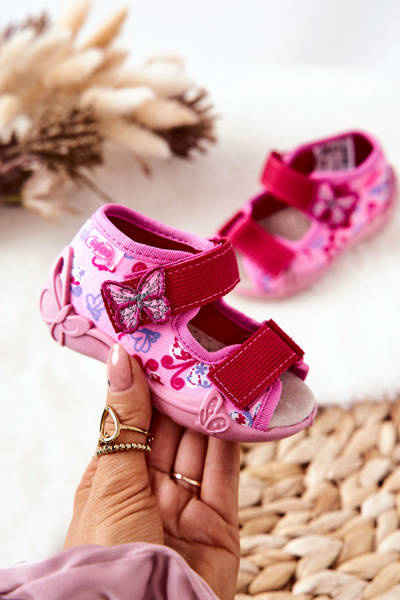 Sandalai Velcro Befado 342P021 Pink