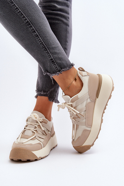 Pantofi sport pentru femei Sneakers bej Phyrena