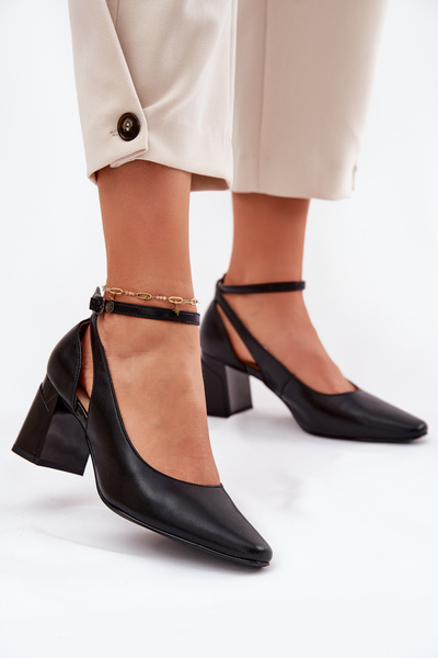 Leder-Pumps Auf Absatz Maciejka K6816-01 Schwarz