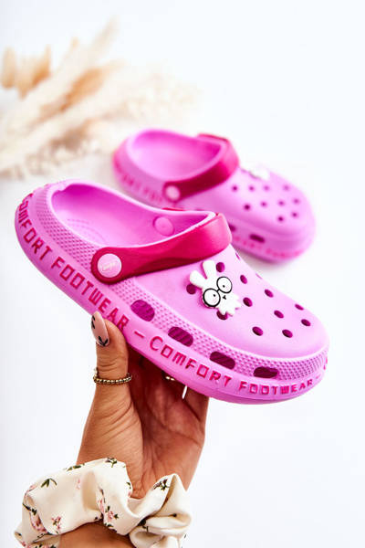 Kinderhausschuhe Kroks Kaninchen Befado 159Y106 Rosa