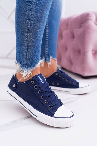 Baskets basses classiques pour femmes Big Star DD274335 bleu marine