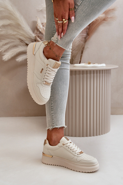 Adidași Femei Pe Platformă Big Star OO274757 HI-POLY SYSTEM Albi