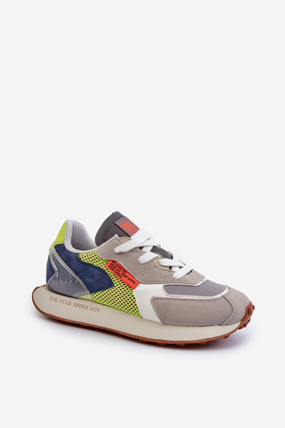 Baskets de sport pour hommes avec système de mousse à mémoire de forme de Big Star NN174344 Gris