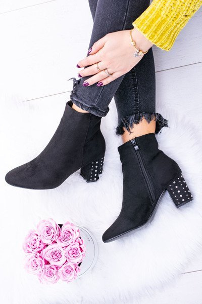 Warm Women's Stiletto Boots Black Jokasta