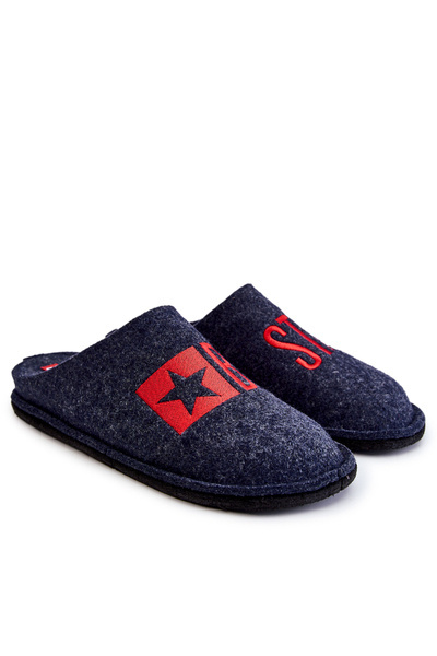 Papuci pentru bărbați clasici Big Star KK176002 Navy Blue