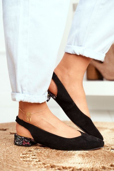 Ballerines à Talon Maciejka Noir 04482-01