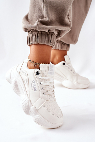 Chaussures de sport pour femmes en mousse à mémoire de forme Big Star II274359 blanc