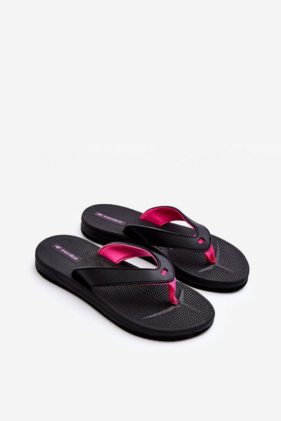 Tongs japonaises pour femmes 4F 4FSS23FFLIF061-21S Noir-Rose