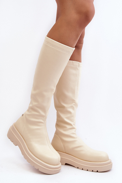 Cizme femei Zip Goe MM2N4067 Bej