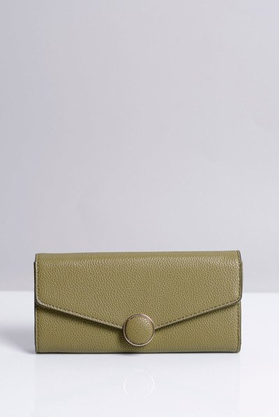 Großes Portemonnaie für Frauen in Olive