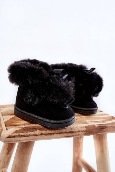 Bottes de neige chaudes pour jeunes enfants Black Roofy