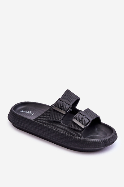 Sandales En Mousse Pour Femmes À Rayures Noir Sharmen