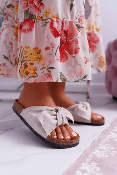 Women's Cork Flip Flops Cocard Beige Randy