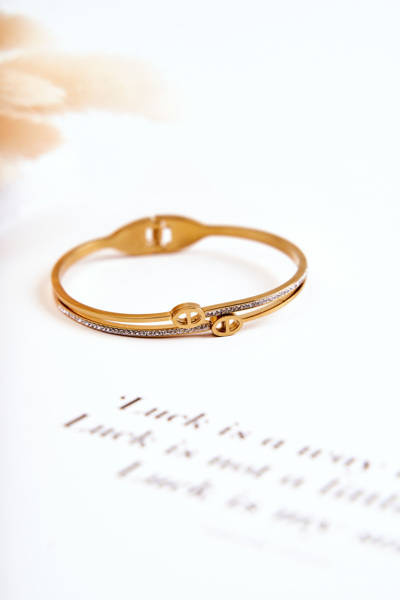 Elegantes Stahl-Gold-Armband für Damen