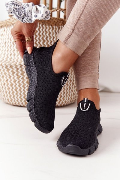 Women's Sports Slipper Schwarz Marathon Schuhe