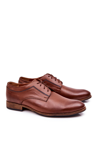 Elegante Bednarek 684 Braune Lederschuhe