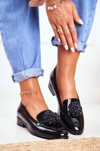 Mocassins Vinceza 21-10527 Vernis Noir