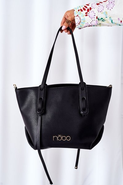 NOBO Shoulder Shopper Handtasche K3180 Schwarz