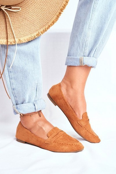 Damen Wildleder Mokassins CH-1M6 Camel Laveria