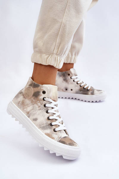 Baskets Hautes Femme Big Star LL274047 Blanc et vert