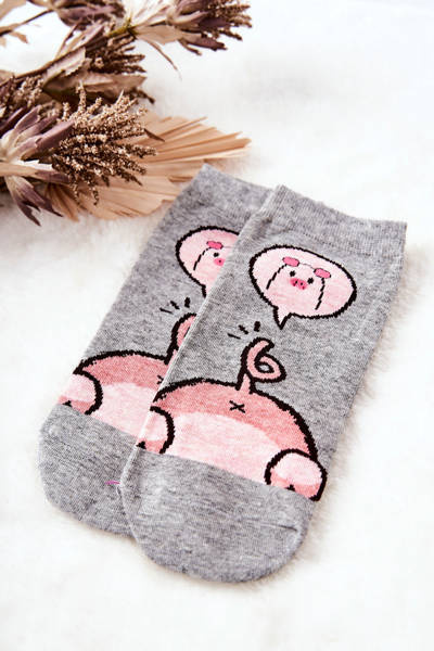 Șosete picioare piggy gri