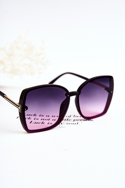 Lunettes de soleil classiques V160023 Noir et rose