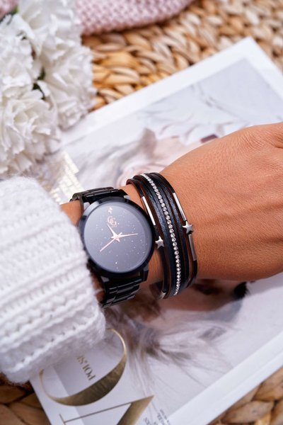 Damenarmband Star Throw Schwarz Yaragisi