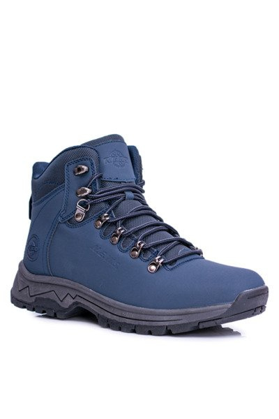Herren Warmed Ankle Boots Trekking Schuhe Navy Blau Carlito