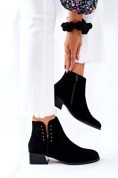 Bottes Femme Daim Sergio Leone BT217 Noir