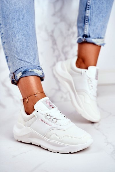 Moteriški sportiniai bateliai Sneakers Cross Jeans White GG2R4042C