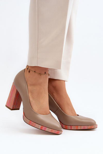 Pumps On Heel Laura Messi 2746 Beige