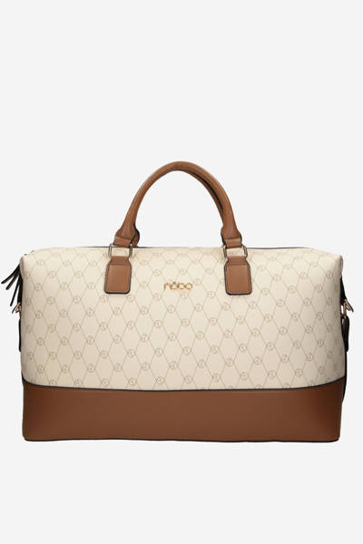 Nagy utazótáska NOBO P1250-CM00 bézs és barna