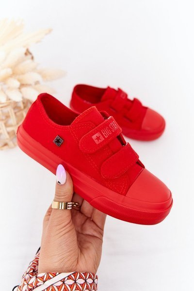 Baskets Enfant Avec Velcro Big Star FF374097 Rouge