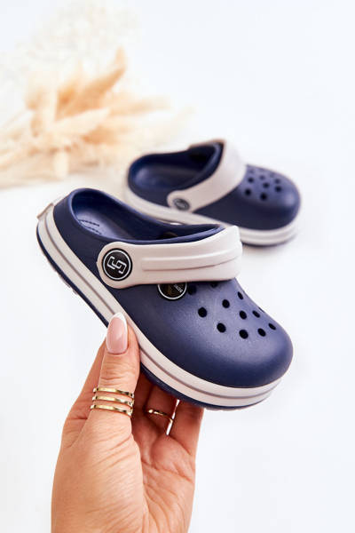 Comfortable Children's Slippers Cracks Navy Colly