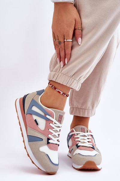 Baskets confortables pour femmes en mousse à mémoire de forme Big Star LL274951 bleu