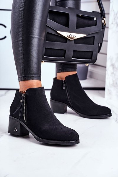 Women’s Boots On High Heel Black Blanche