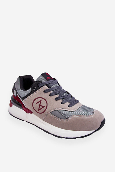 Chaussures De Sport À Lacets Pour Hommes Gris Et Noir Stephen