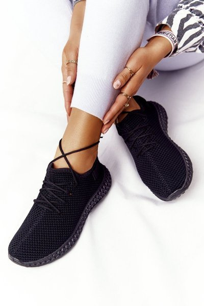 Damen Sport Slip-On Schuhe Schwarz Run Away