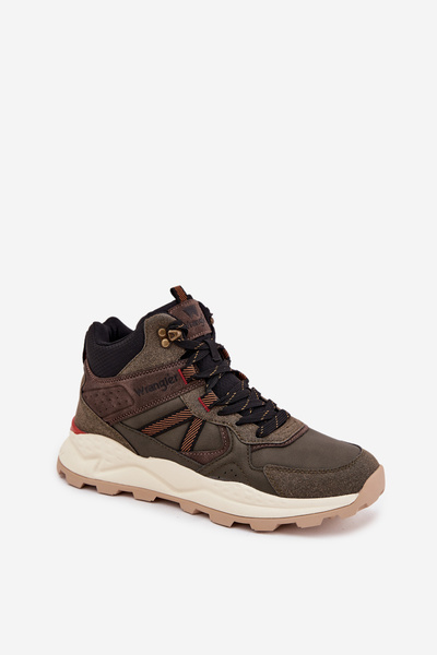 Chaussures de randonnée pour hommes WRANGLER WEST MEN MID 20253027 Vert foncé