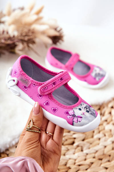 Ballerina Hausschuhe Befado Kitten 114X447 Rosa
