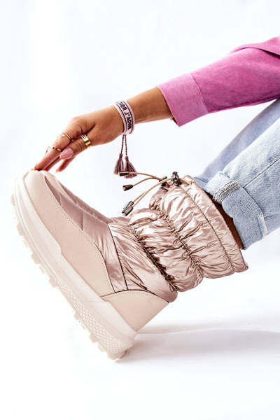 Bottes de neige d'échauffement pour femmes Gold Starbone