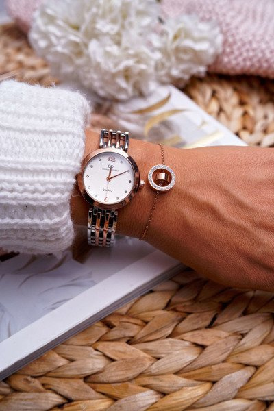 Damen Rose Gold Kette Armband Armband