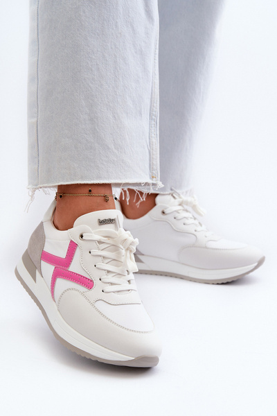 Baskets à plateforme pour femmes INBLU IN000362 Blanc