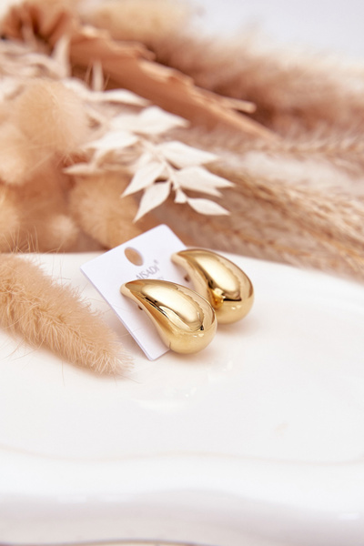 Boucles d oreilles Femmes Acier Chirurgical Grandes Gouttes Doré