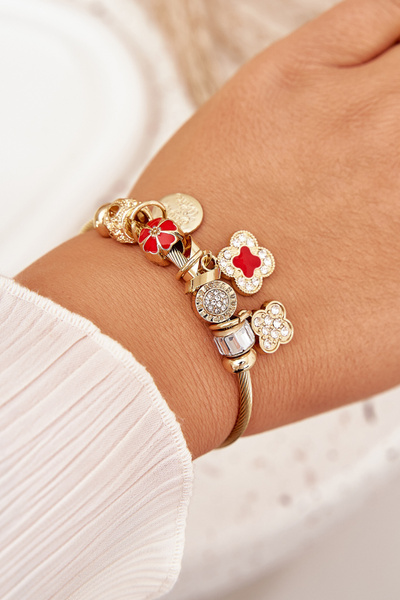 Rosa Silber Maus Charms Anhänger Armband