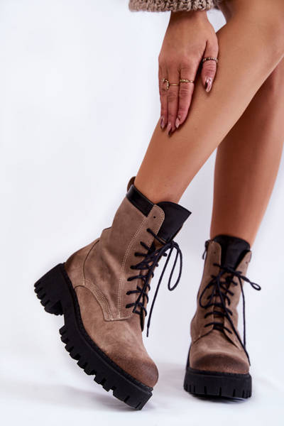 Klassische Wildleder warme Stiefel Braun Caima