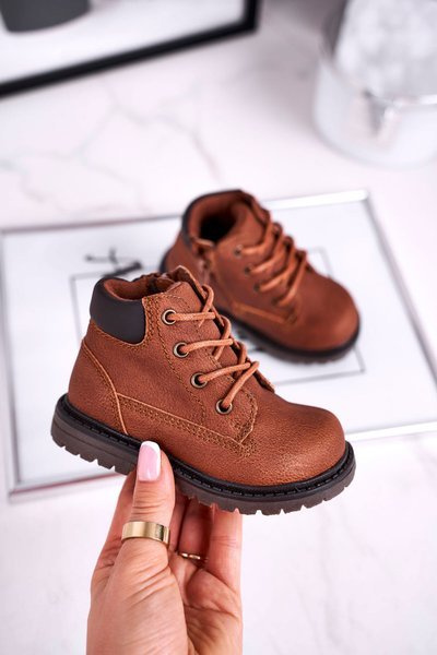 Children's boots warm brown Moa