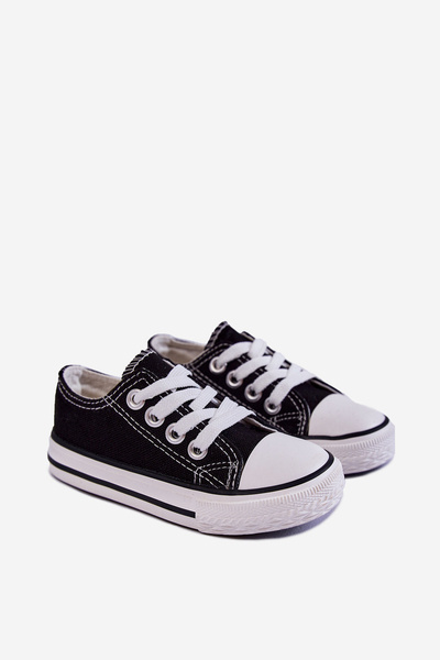 Klassische Kinderturnschuhe Schwarz Filemon